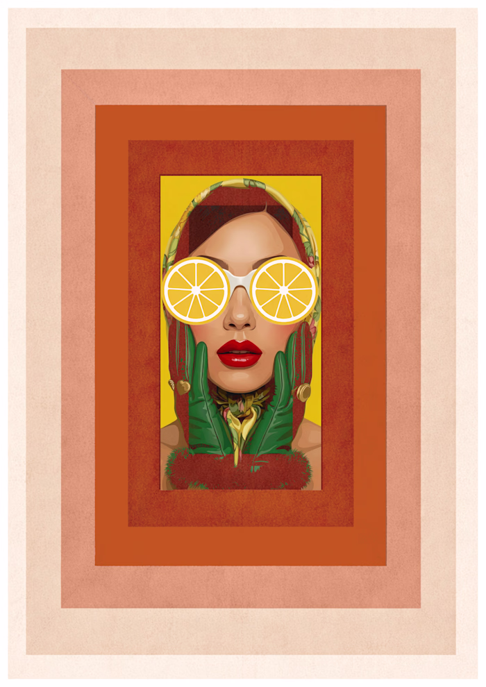 Bauhauserie-inspired editorial artwork exploring structured ...