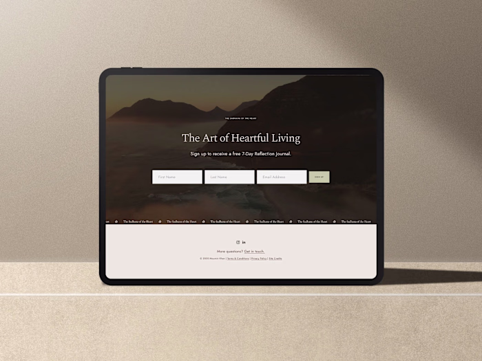 Visual Design for The Sadhana of the Heart Coaching Program