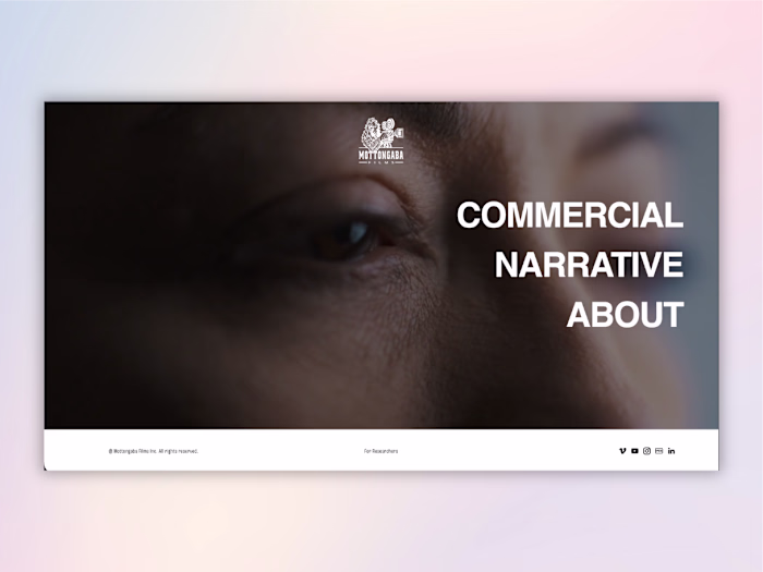 Film director portfolio website | Squarespace