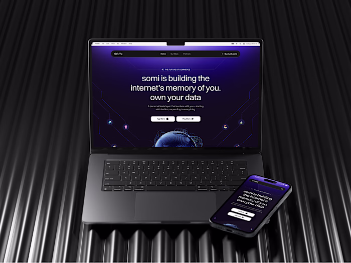 Somi – Website Design for an AI Stylist Fashion Commerce App