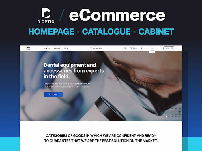 eCommerce Website UI UX Design • D-Optic