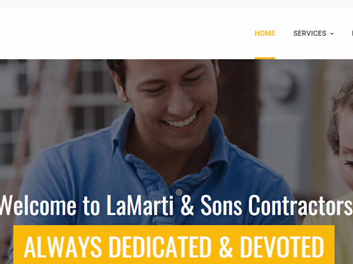 Welcome To LaMarti & Sons Contractors