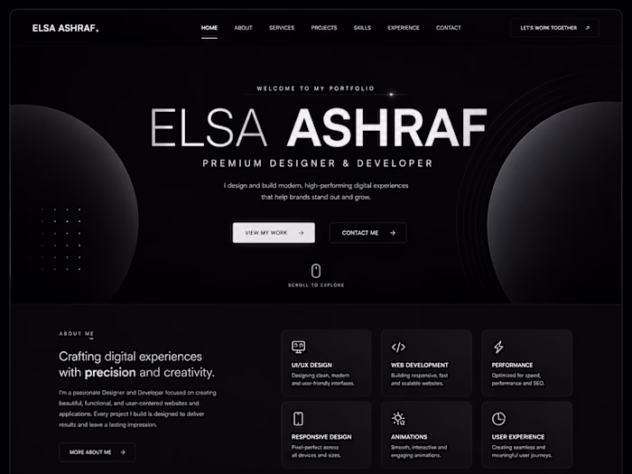 The Elsa Ashraf Portfolio Website