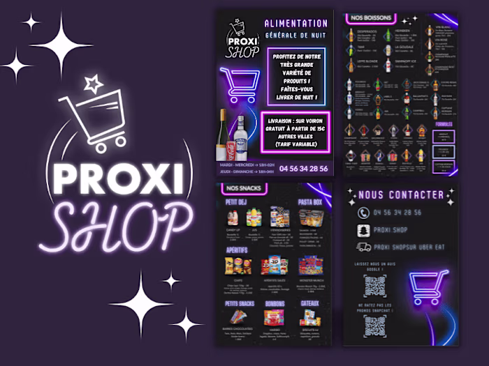 Branding - Flyers - Proxi Shop