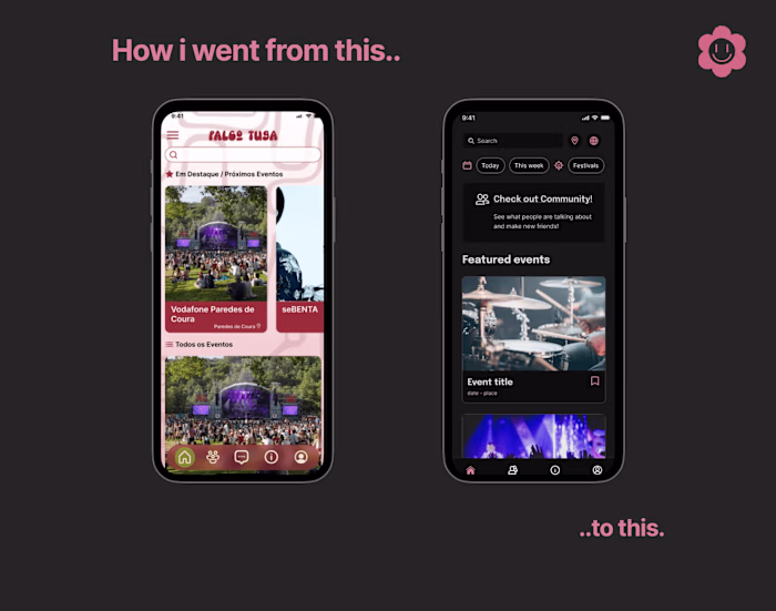App design + Redesign