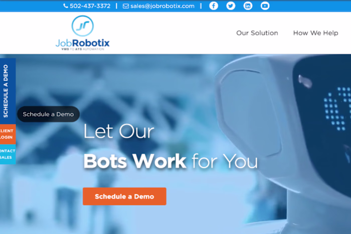 JobRobotix website build
