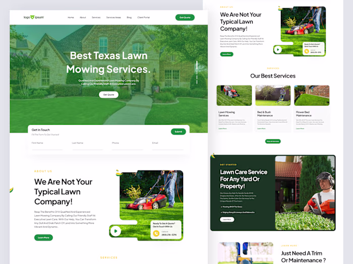 Lawn Care Web Design