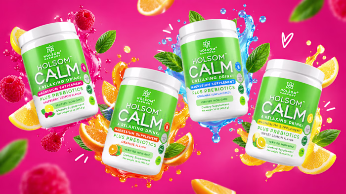 Holsom Calm - Supplements Label Design & Web banners
