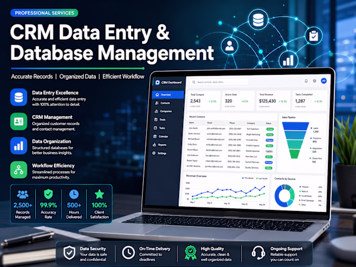 CRM Data Entry & Customer