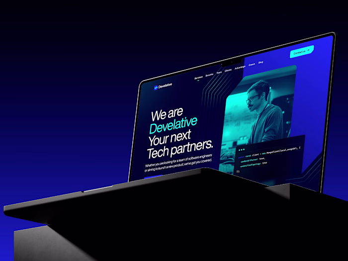 Develative — Visual Identity, UI/UX, Website Design