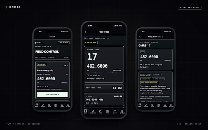 COMMSIX — Offline Field App (Self-Initiated)