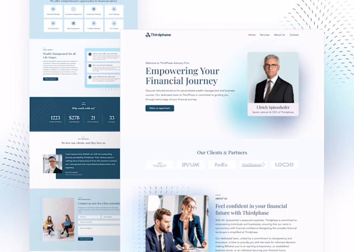 Advisory Landing page