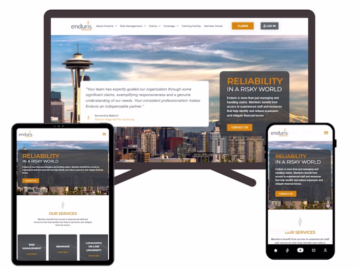 Enduris: WordPress Rebuild for Insurance Provider