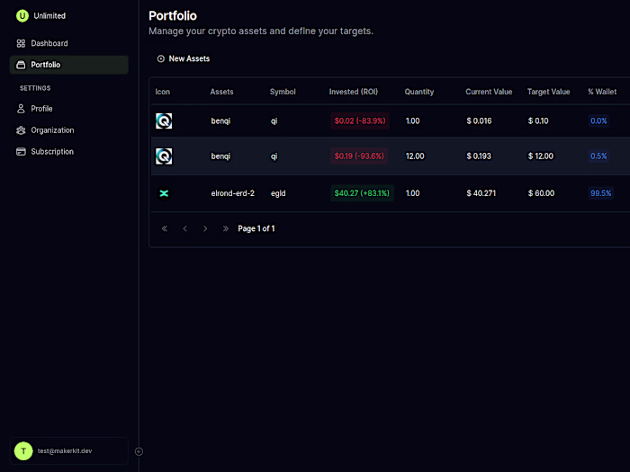 Cryptocurrency Portfolio Tracker Development