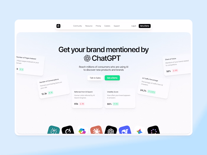 AI Visibility Website Header