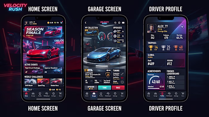 Luxury Racing Game Mobile App