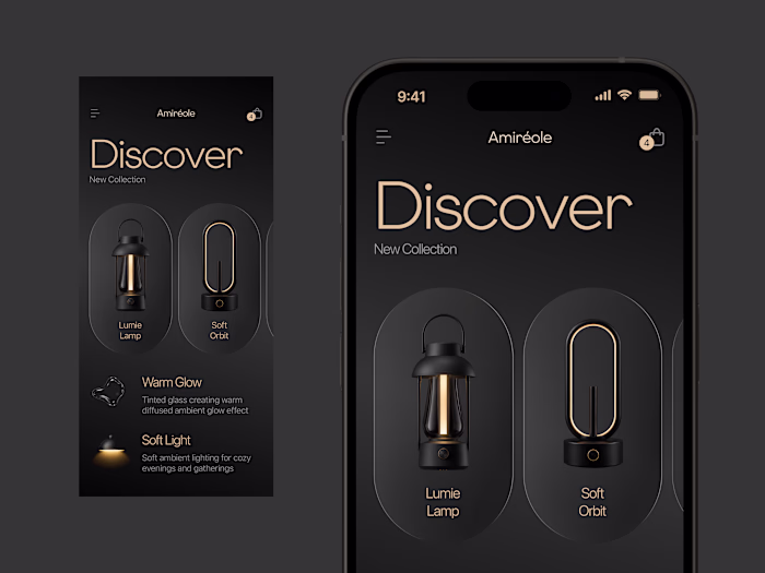 Lighting Store Mobile App Design