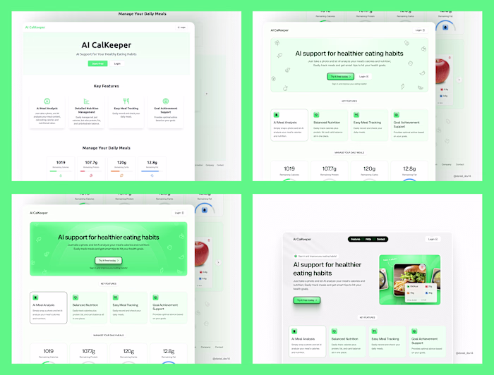 AI Calkeeper Homepage Redesign