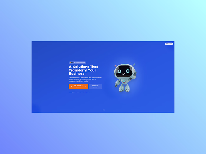 Landing Page - Tech Company