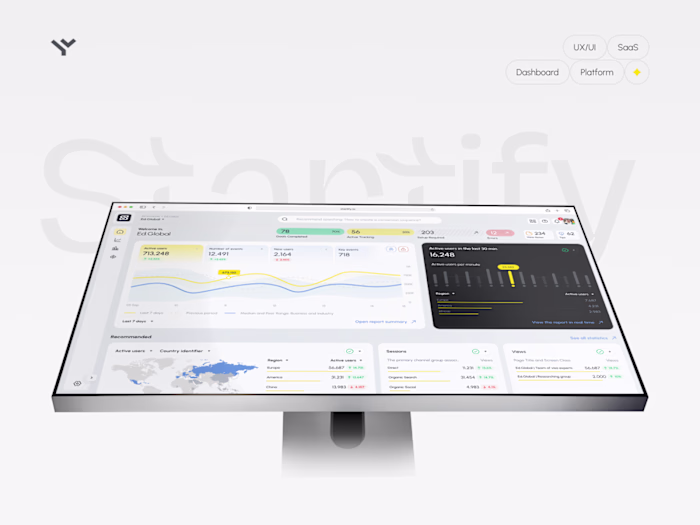 Startify — SaaS Analytics Platform & UX UI Design