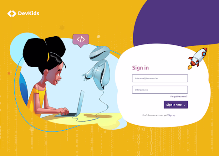 Coding Learning Platform User Interface