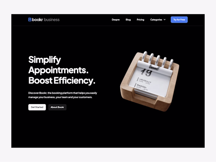 Bookr: Product Presentation Website