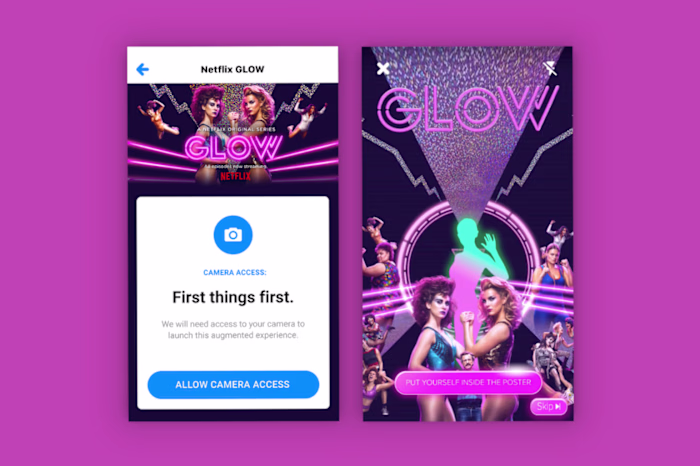 Shazam for Netflix GLOW Augmented Reality Campaign