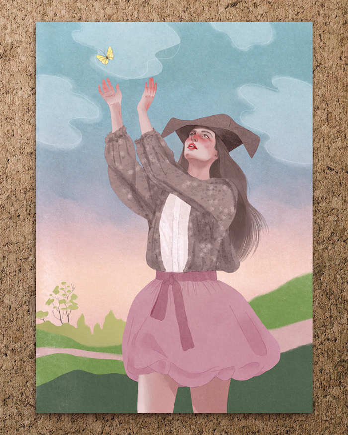 Dior SS26 illustration inspired by