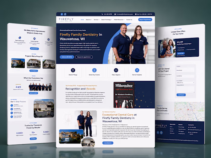 A dentistry website should make