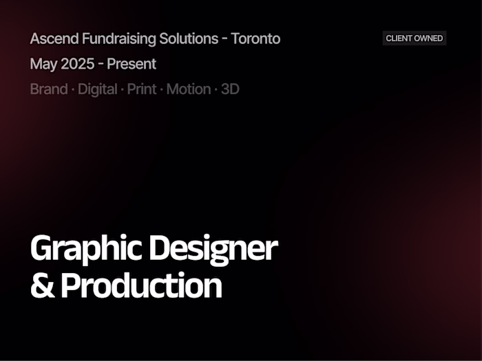 Graphic Design & Video Editor