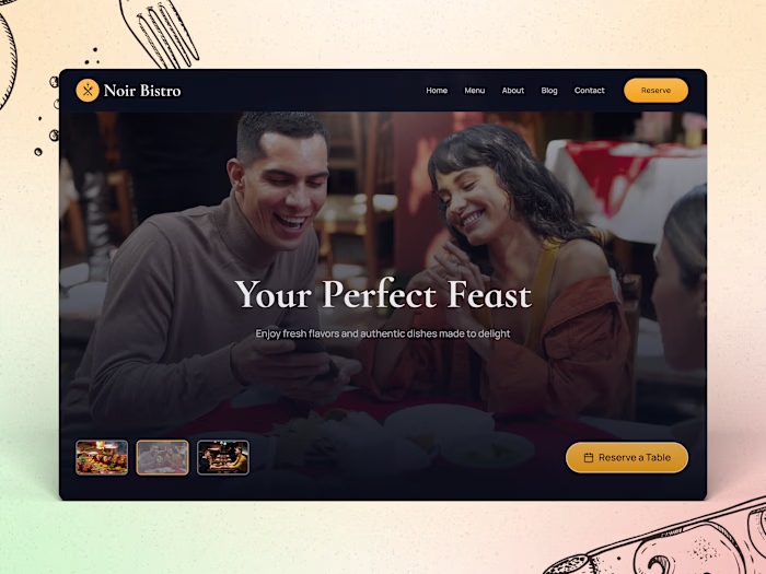 Noir Bistro — Restaurant & Dining Website