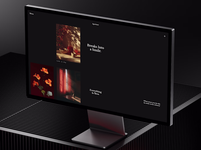 Aperture — Editorial Portfolio for