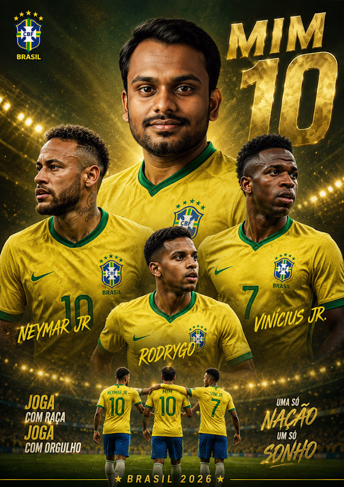 ⚽ Brasil 2026 — Sports Poster Concept