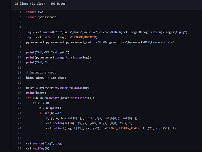 OCR(Object Image Recognizer)