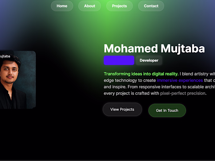 Mohamed Mujtaba - Portfolio Website