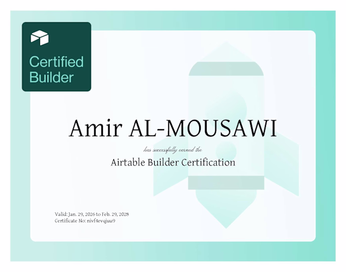 Certified Airtable Builder