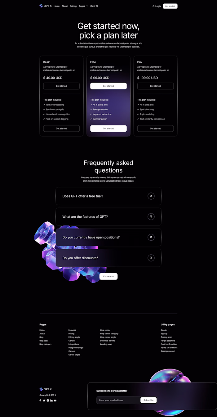 GPT X Website  