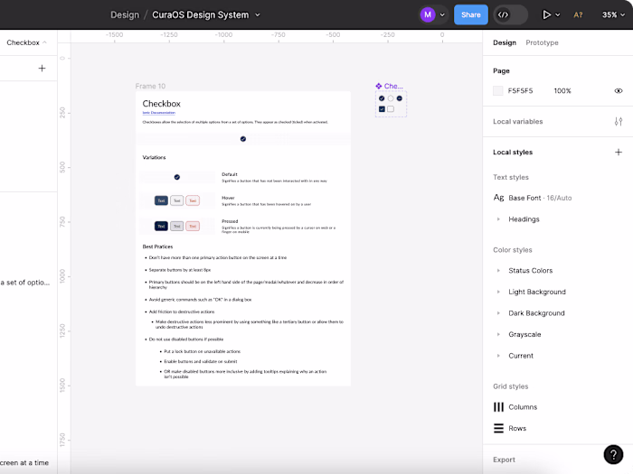 Design System for Saas Health-Tech Startup