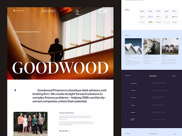 Goodwood Finance: Framer Development, Debt Advisory