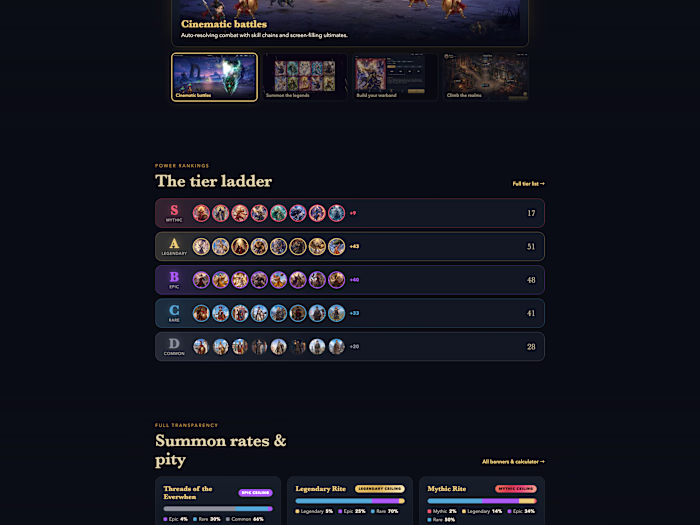Rumble of Ages — Idle Gacha RPG of Gods, Myth & Legend