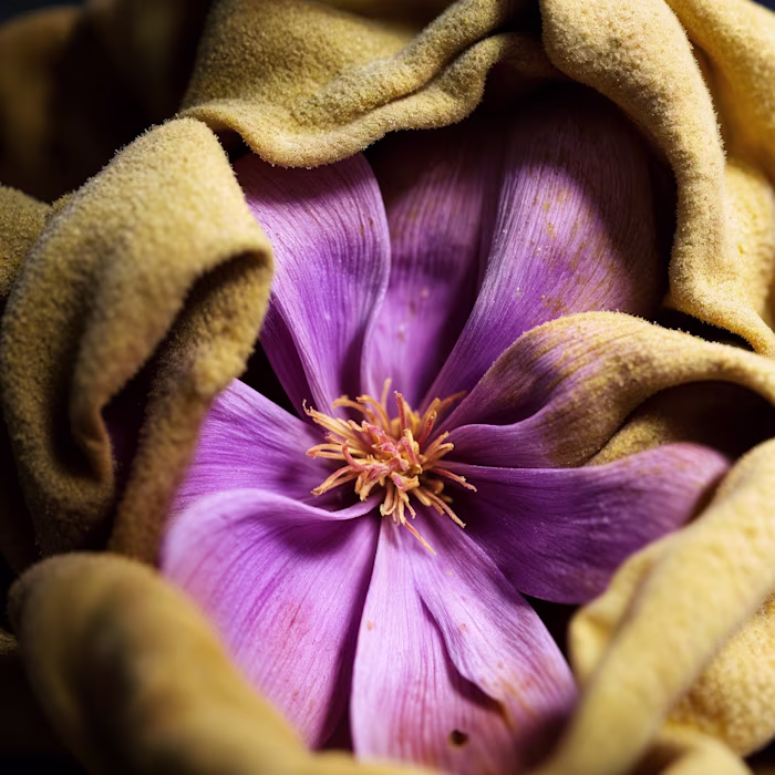 A mix of C4D abstract cloth objects with flowers from unspla...
