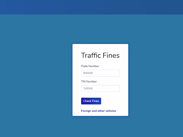 Police Fines Management System