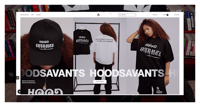 Hood Savants – Trendy Streetwear E-commerce Website