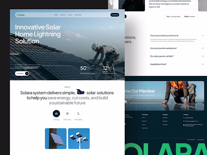 Solar Energy Solutions Web Design