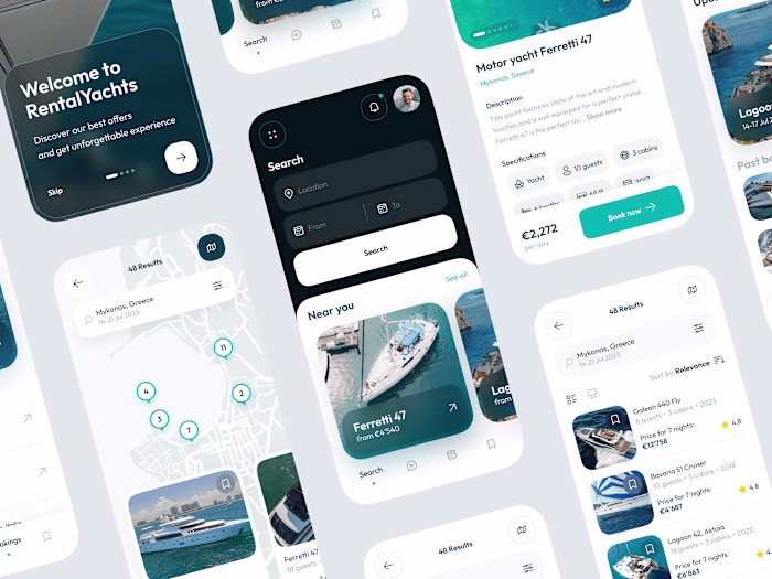 Yacht rental app