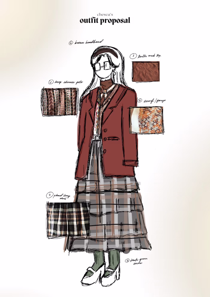 Outfit Proposal | Threads of Time: A Modern Twist on Tradition 