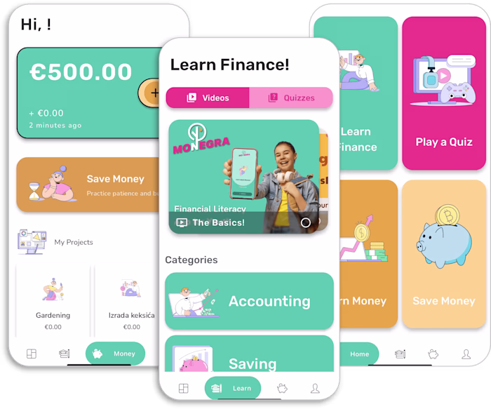 Monegra - an app for financial education of children