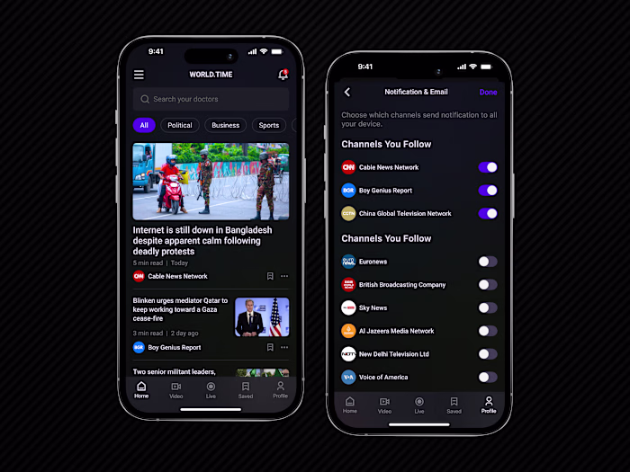 World.Time - News Mobile App
