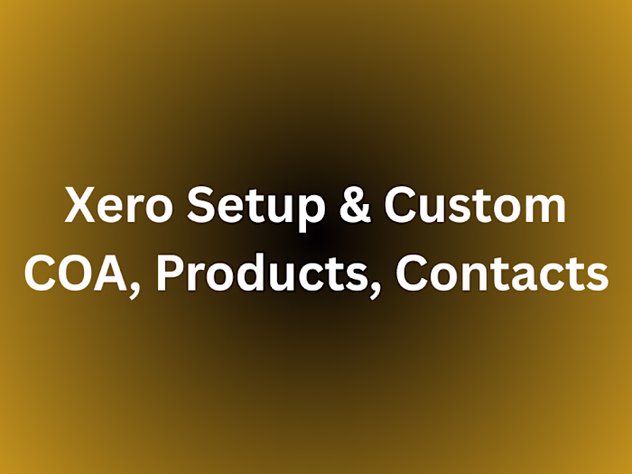 Xero Setup & Custom COA,