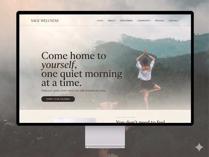 Kajabi Wellness Membership Website Design